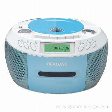 CD Boombox with Cassette Play and FM/AM Radio
